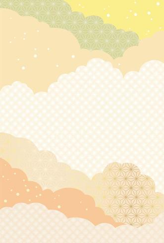 Japanese New Years card  vector