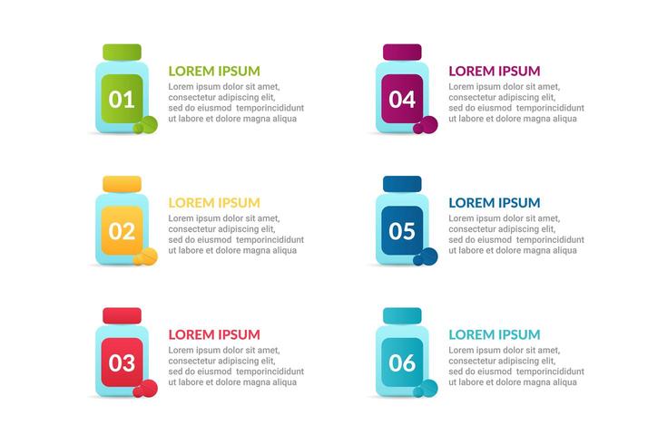 medical Infographic design with options or list vector