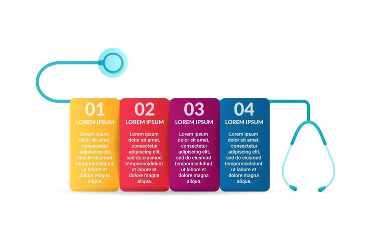 medical Infographic design with options or list vector