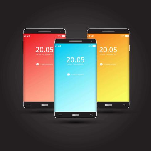 Smartphone Template Design  vector