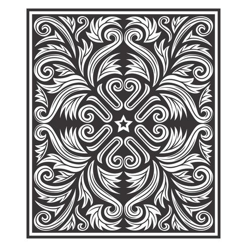 Abstract symmetrical botanical pattern  vector