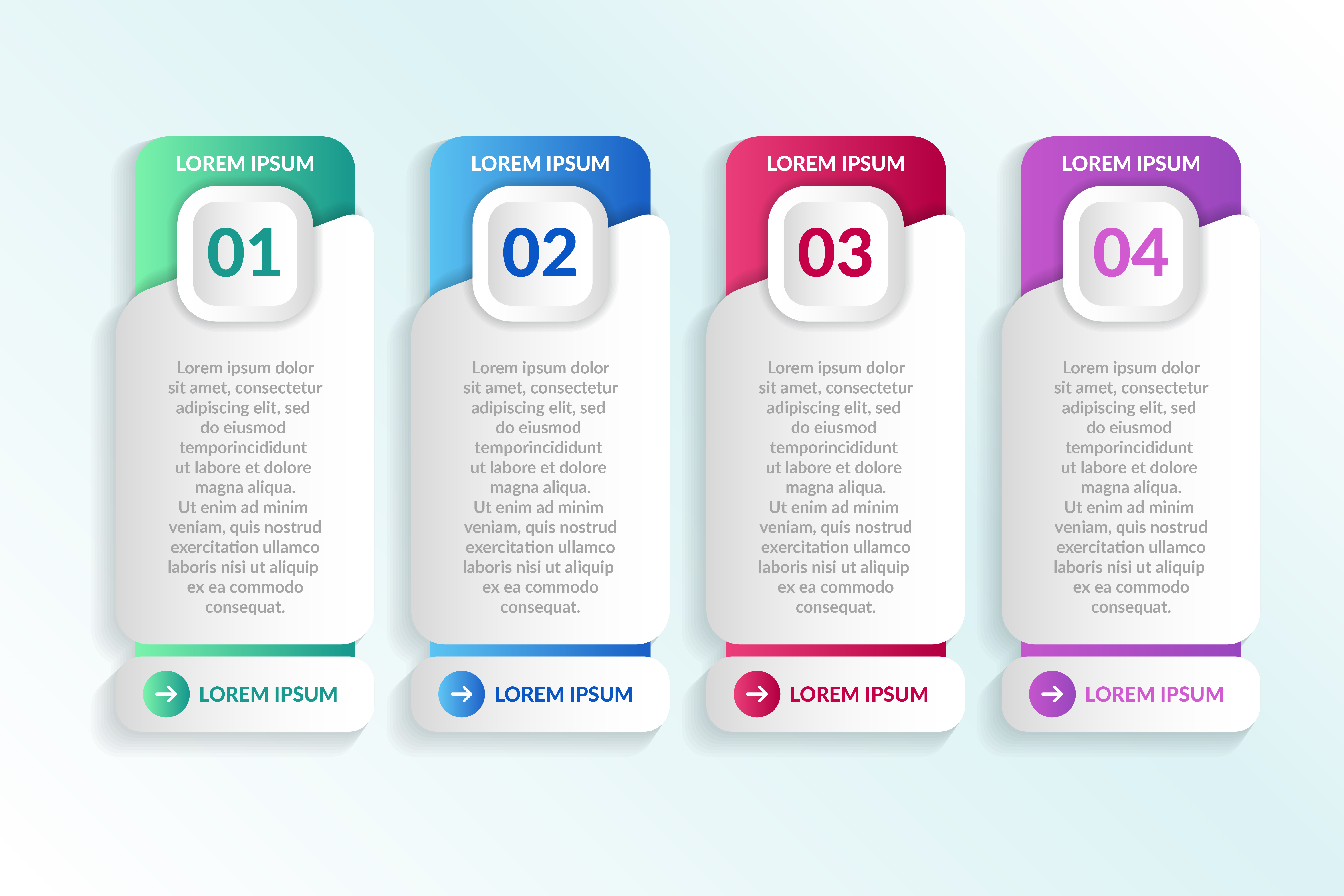 list Infographic design with 4 lists for business concept 677761 Vector