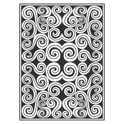 Ornate abstract swirls pattern vector