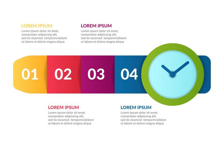 watch Infographic design with  lists info vector