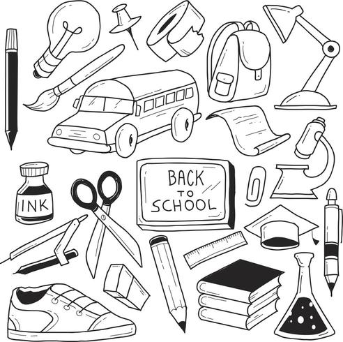 Back To School Doodles  vector