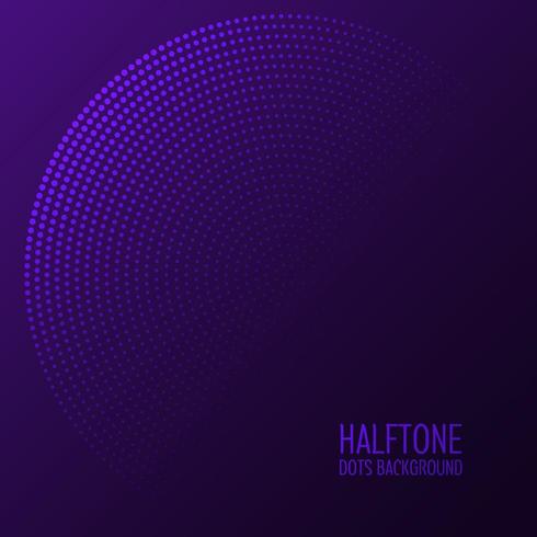 Purple Circular Halftone dots background vector