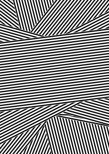 Black and white abstract striped design  vector