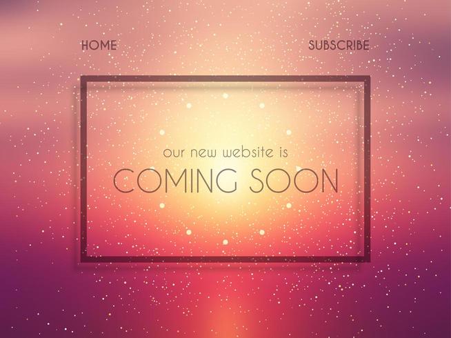 Coming Soon Landing Page vector