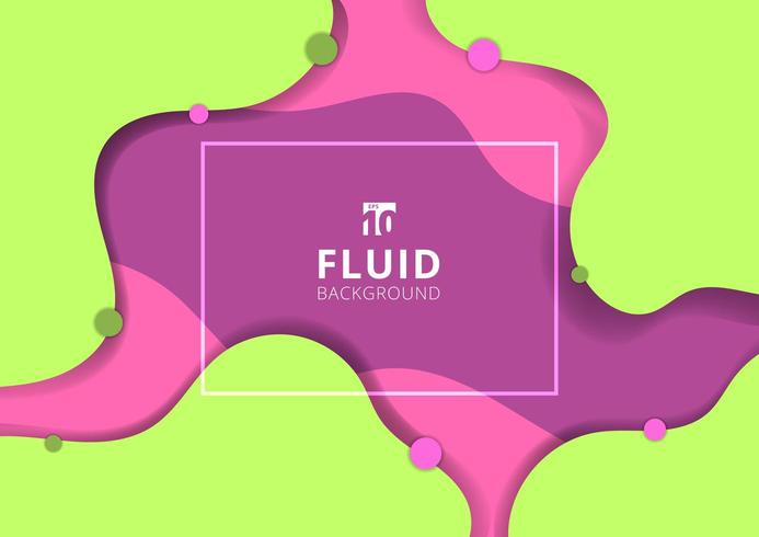 Abstract fluid dynamic style banner vector