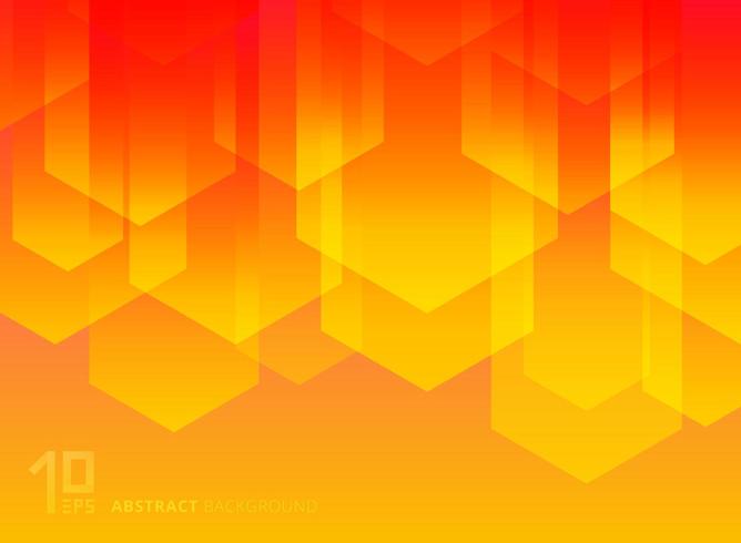 Abstract yellow and red geometric triangles simple shapes vector