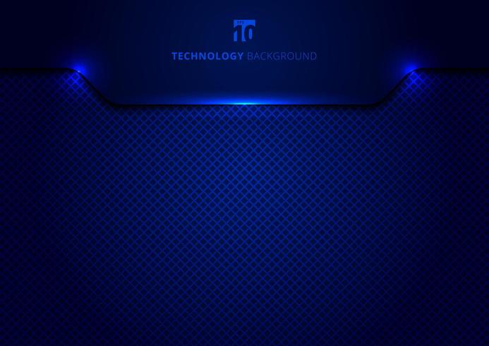 Template technology concept geometric header blue and black vector