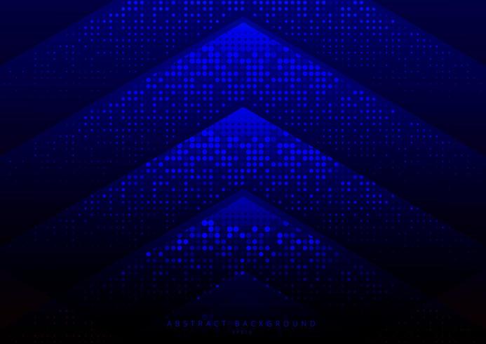 Abstract geometric triangle with dots pattern halftone texture vector