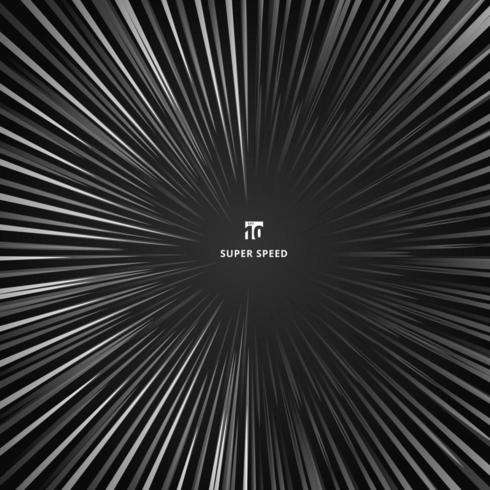 White radial lines for comic book background vector