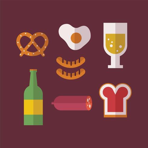 German Typical Food vector