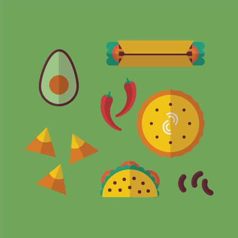 Mexican Typical Food vector