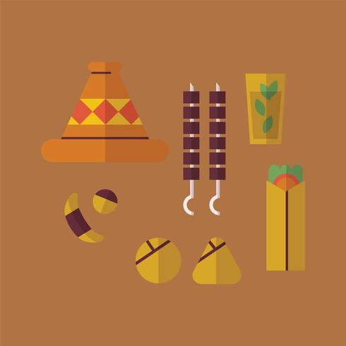 Arabic Typical Food vector