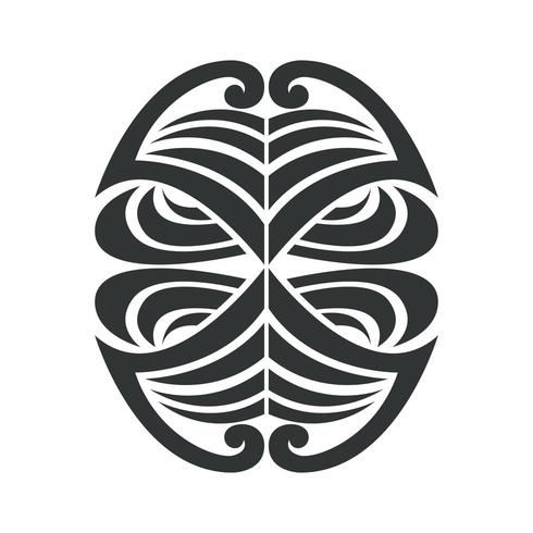 Abstract botanical lines shape vector