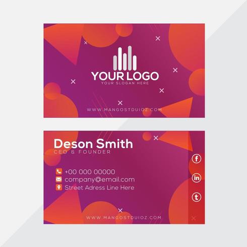 Multi-shapes Business Card  vector