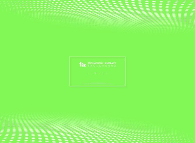 Abstract bright green gradient white spot pattern  vector