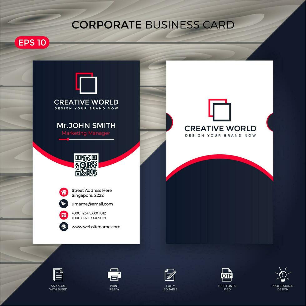 Business card Template set vector