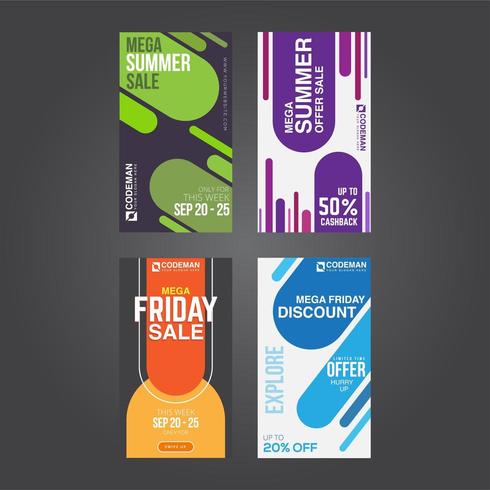 Sale Instagram Story Collection vector