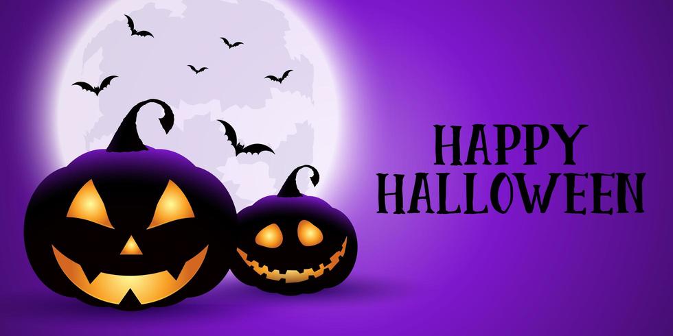 Spooky purple Halloween banner 678606 Vector Art at Vecteezy Spooky purple Halloween banner 678606 Vector Art at Vecteezy