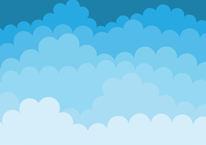 Fondo abstracto de las nubes vector