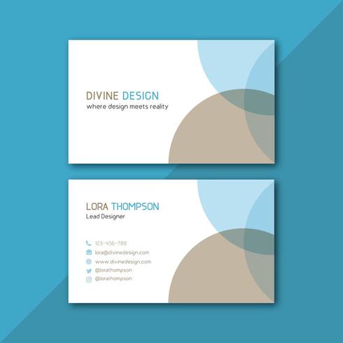 Smart and Clean Business Card vector