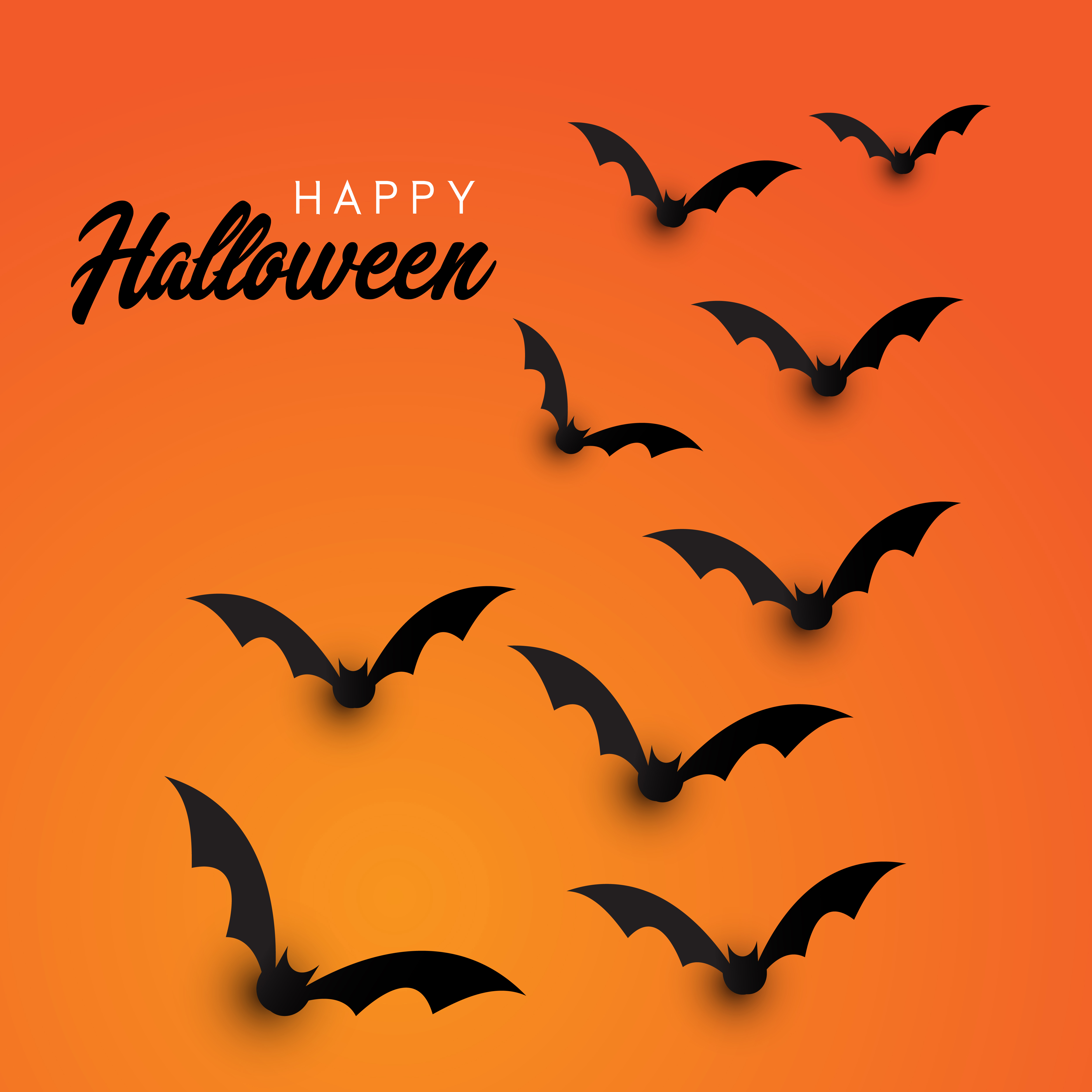Happy Halloween Glitter Spooky Bunting Bannière Citrouille sorcière chauve-souris Parti Décoration