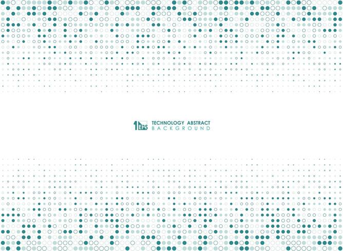 Abstract green color dot halftone gradient pattern  vector