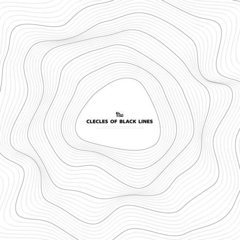 Abstract gradient black mesh curved outline pattern  vector