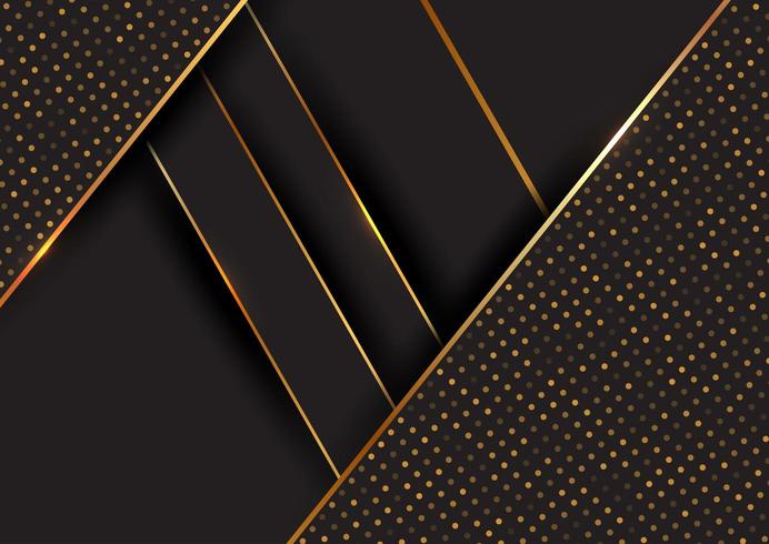 black and gold diagonal lines background vector