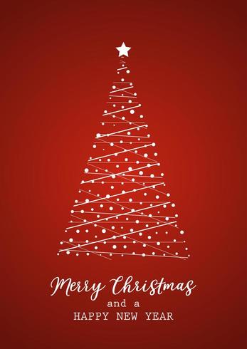 Christmas Tree Card and Happy New Year 678934 Vector Art at Vecteezy