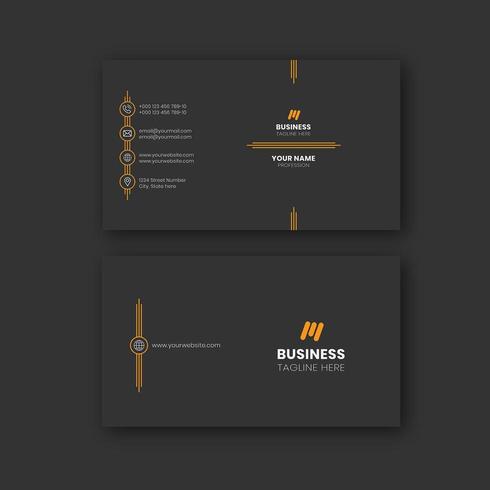 Business card design template vector