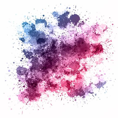 Watercolour splatter background vector
