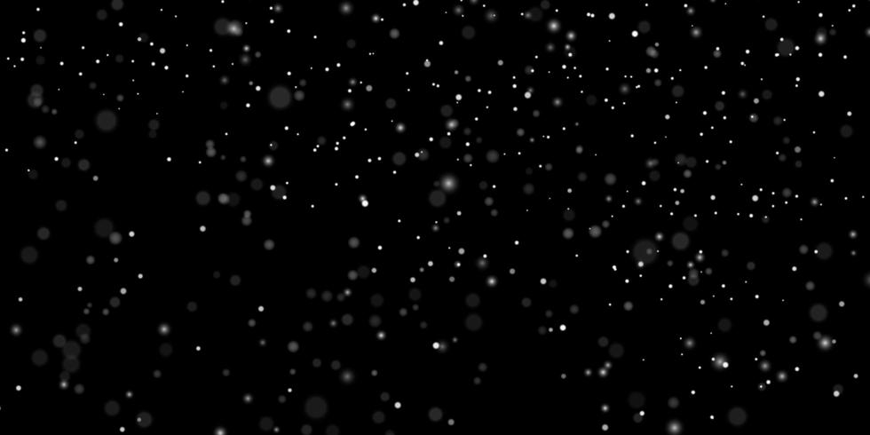 Night Christmas snow overlay banner design vector