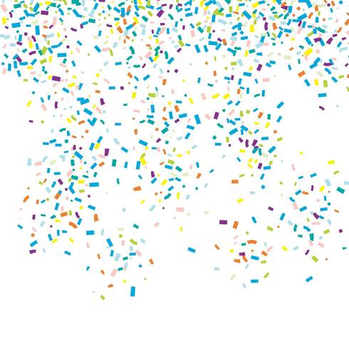 Falling confetti background  vector