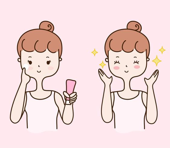 Good whitening cream for the face vector