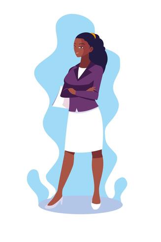 Businesswoman avatar cartoon design icon vector ilustration
