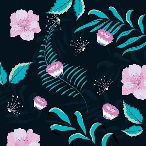 Floral pattern background vector