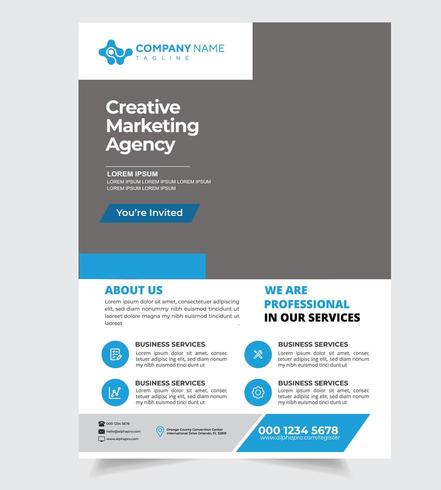 Company Information Template Design vector