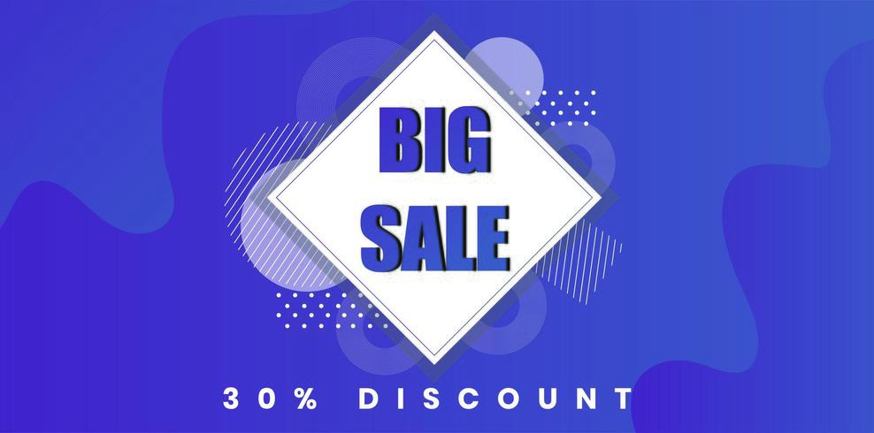 Big sale purple discount background design vector