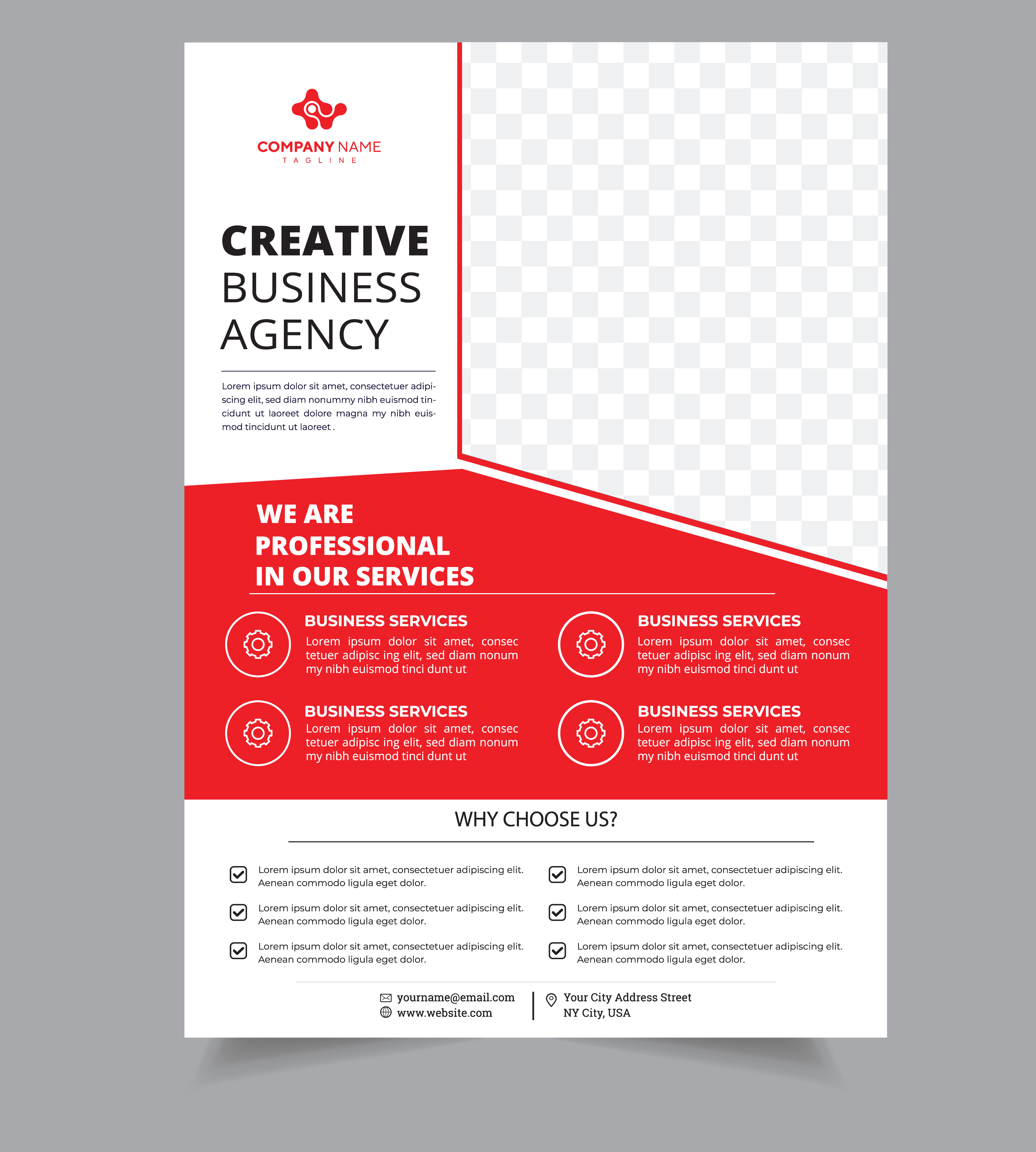 Corporate Information brochure flyer template 20 Vector Art at Pertaining To Informational Flyer Template