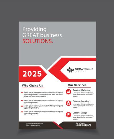 corporate business brochure flyer template vector