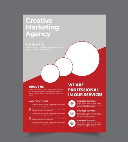 Circle Corporate Flyer Design vector