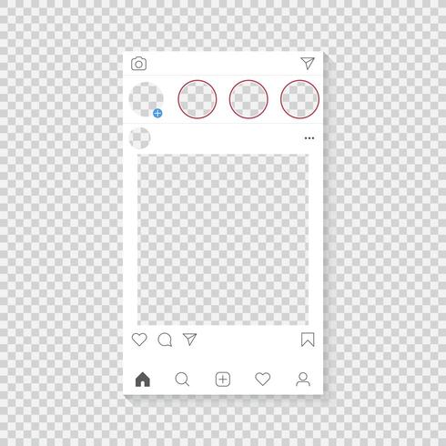 Photo application template  vector