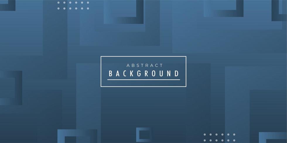 Blue Square Abstract Banner  vector