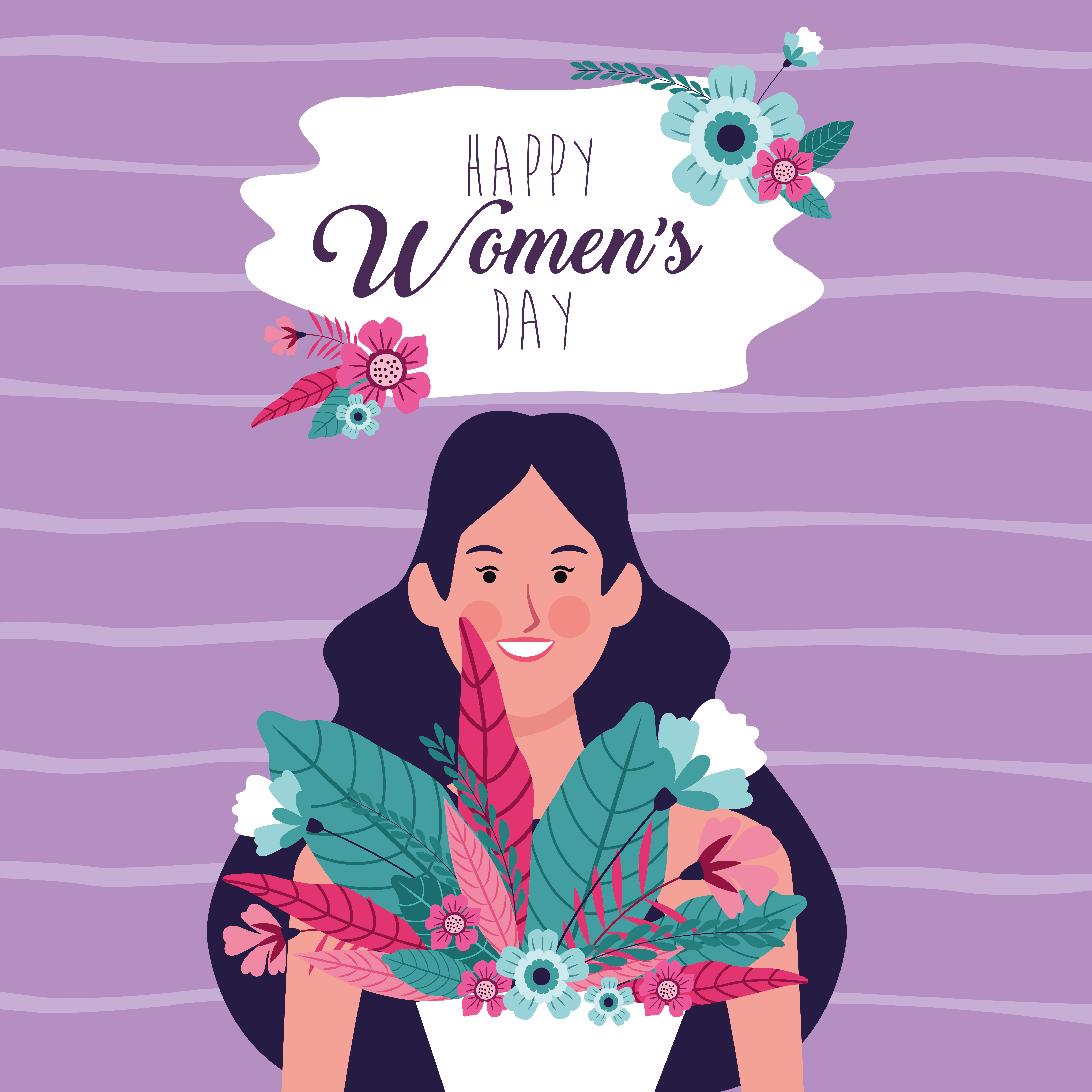 Happy Women S Day Poster 679668 Vector Art At Vecteezy