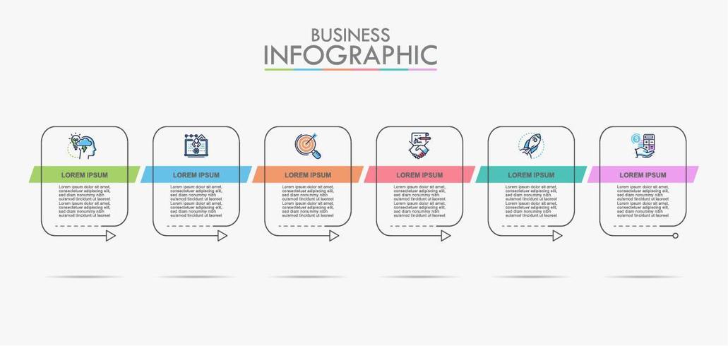 Business data visualization info chart vector