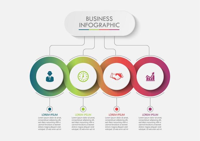 Business Circle data visualization vector